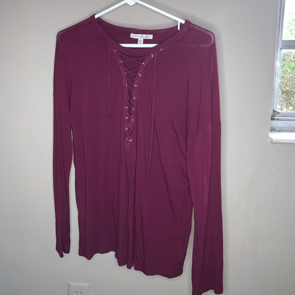 Express Criss Cross Strappy Medium Long Sleeve - Picture 13 of 13
